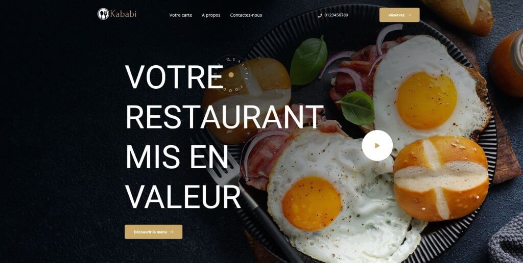 Site restaurant avec réservation - Hugo Pisan webdesigner & graphiste metz